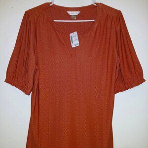 NWT Kate & Mallory Red Blouse – Size Large